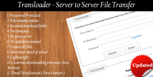 Transloader - Server - CodeCanyon 3726718