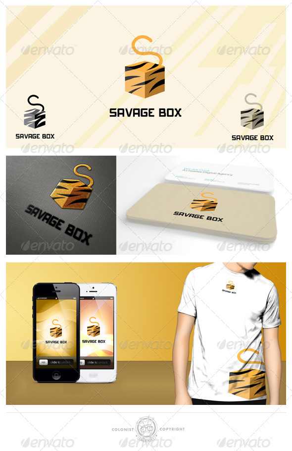 Savage Box Logo - Objects Logo Templates