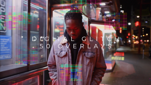 Digital Glitch Overlays | Premiere Pro Premiere Pro template preview
