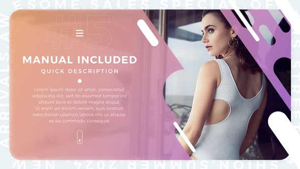Minimal Fashion Slides Video Displays template preview