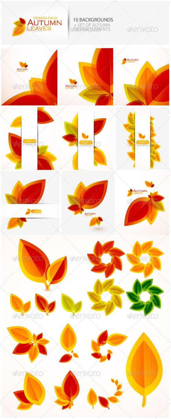 Autumn design pack - Seasons Nature
