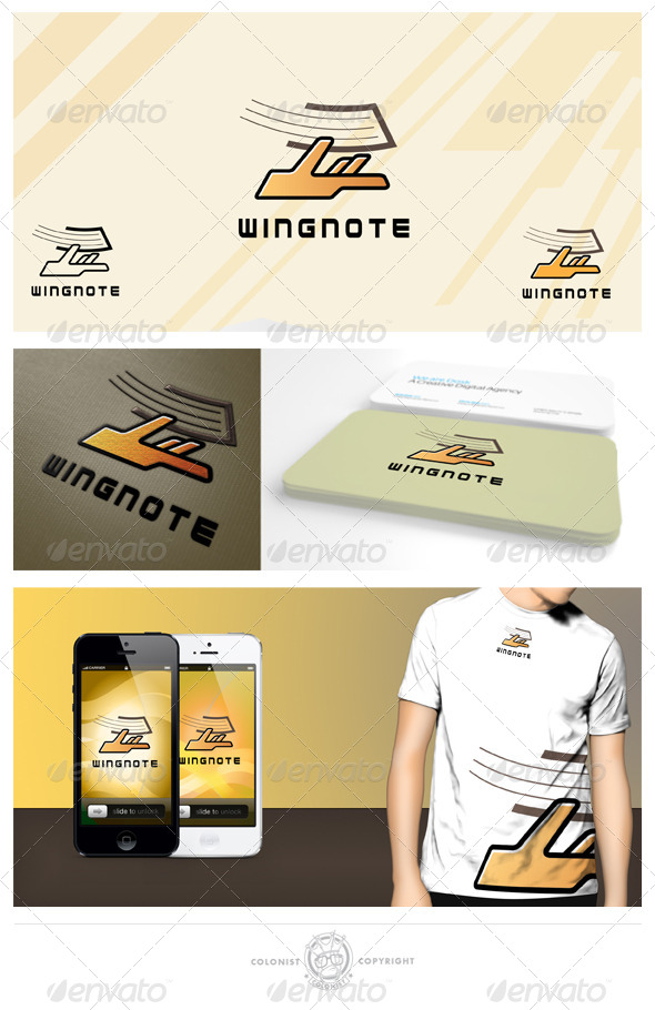 Wingnote Logo - Humans Logo Templates