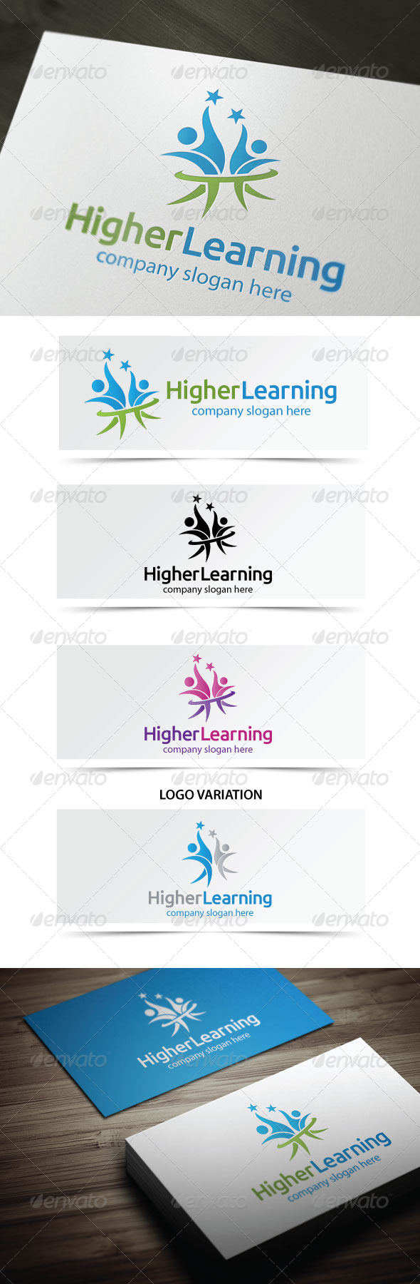 Higher Learning - Humans Logo Templates