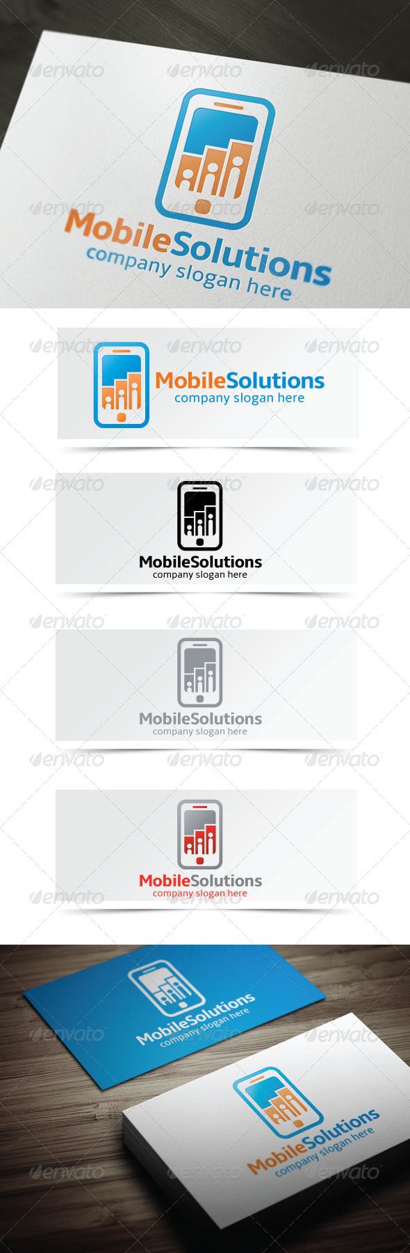 Mobile Solutions - Objects Logo Templates