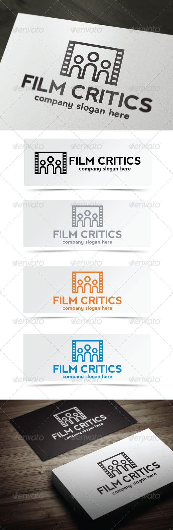 Film Critics - Objects Logo Templates