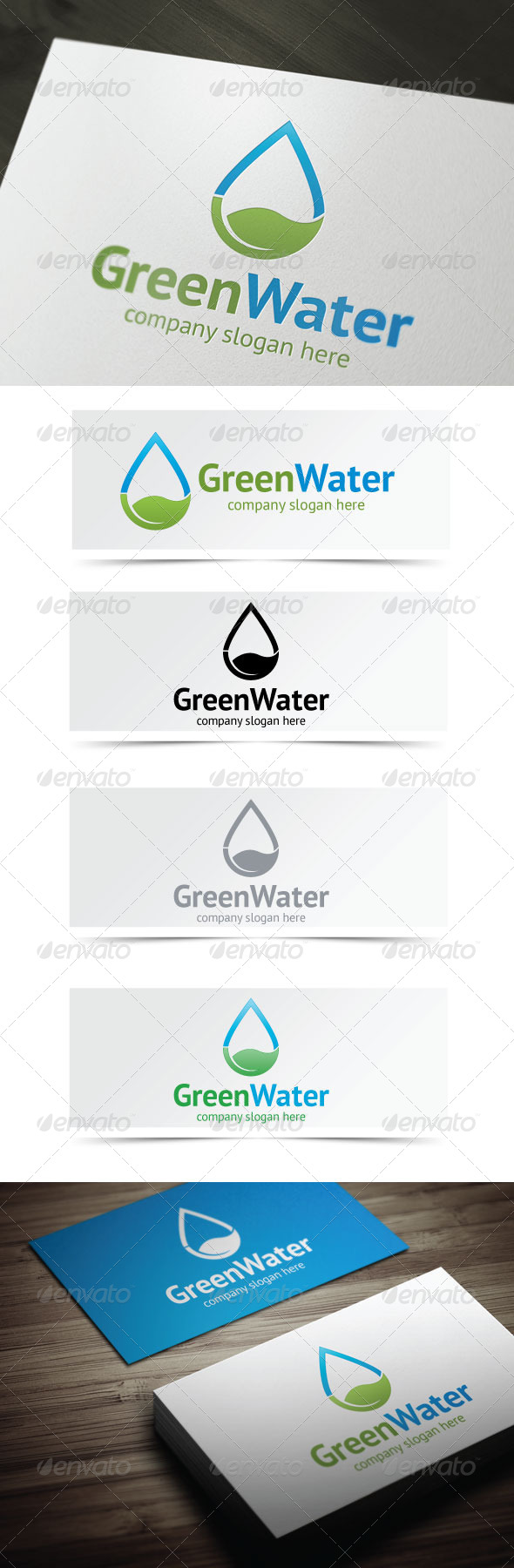Green Water - Nature Logo Templates