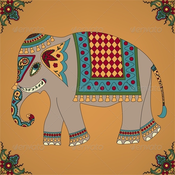Indian Elephant - Animals Characters