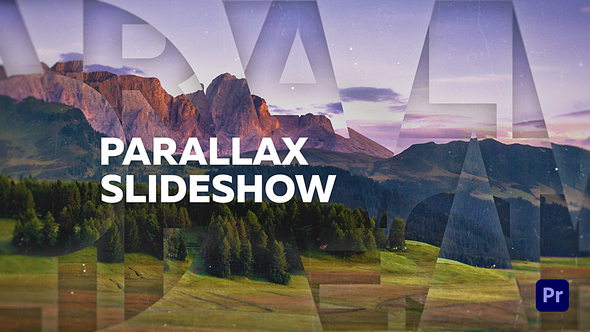 Parallax Slideshow Premiere Pro template preview