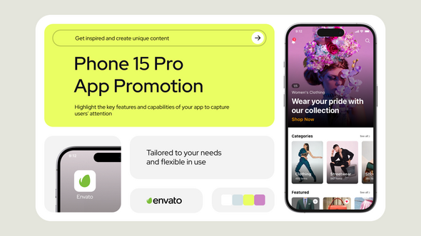 App Promo Phone 15 Pro Product Promo template preview