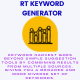 RT Keyword generator