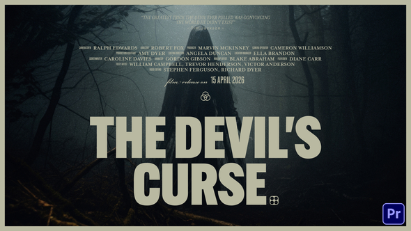 Horror Cinematic Titles | MOGRT Premiere Pro template preview