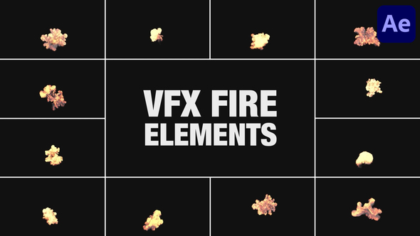 VFX Fire Elements for After Effects Elements template preview