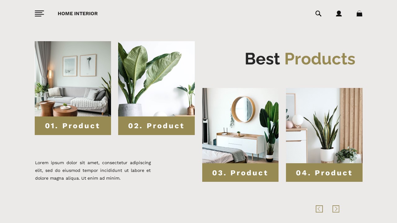 Home Interior - Interior Design Google Slide Templates, Presentation ...