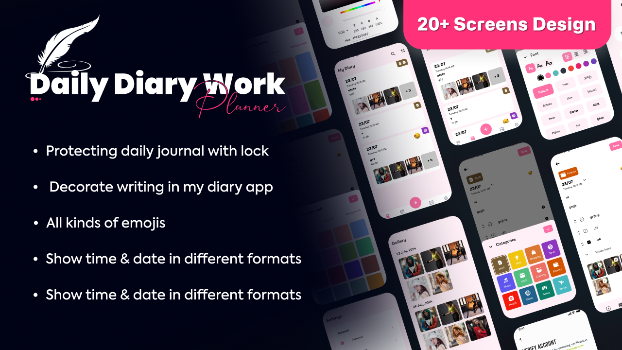 Daily Diary Journal | Diary Manager | Flutter App by VocsyInfotech