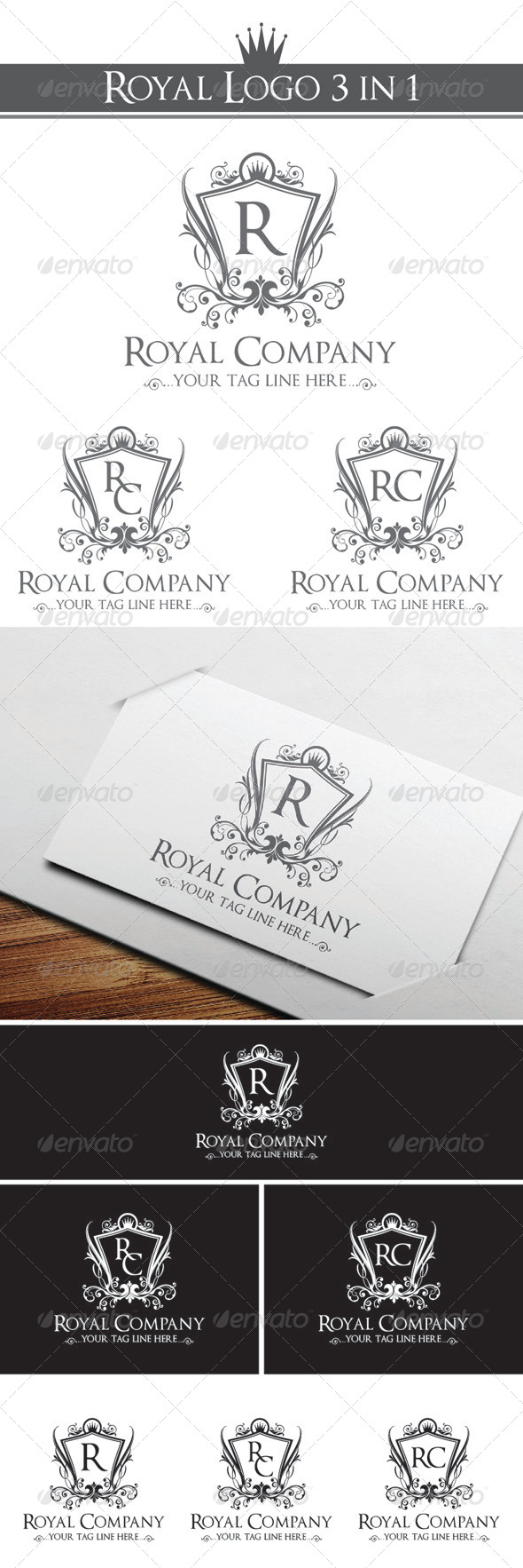 Royal Company Logo Template - Crests Logo Templates