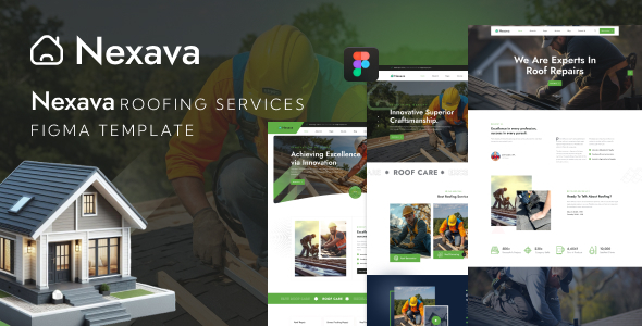 Nexava - Roofing Services Figma Template