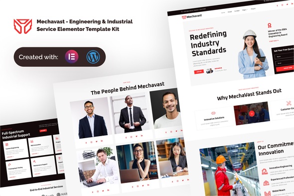 Mechavast - Engineering & Industrial Service Elementor Template Kit