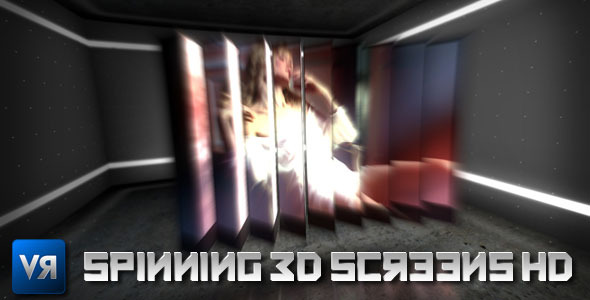 Spinning 3d screens - VideoHive 460151