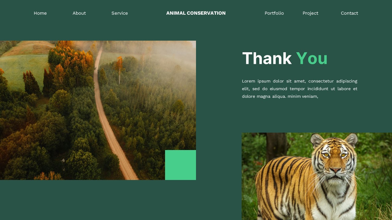 Animal Conservation - Animal Powerpoint Templates, Presentation Templates