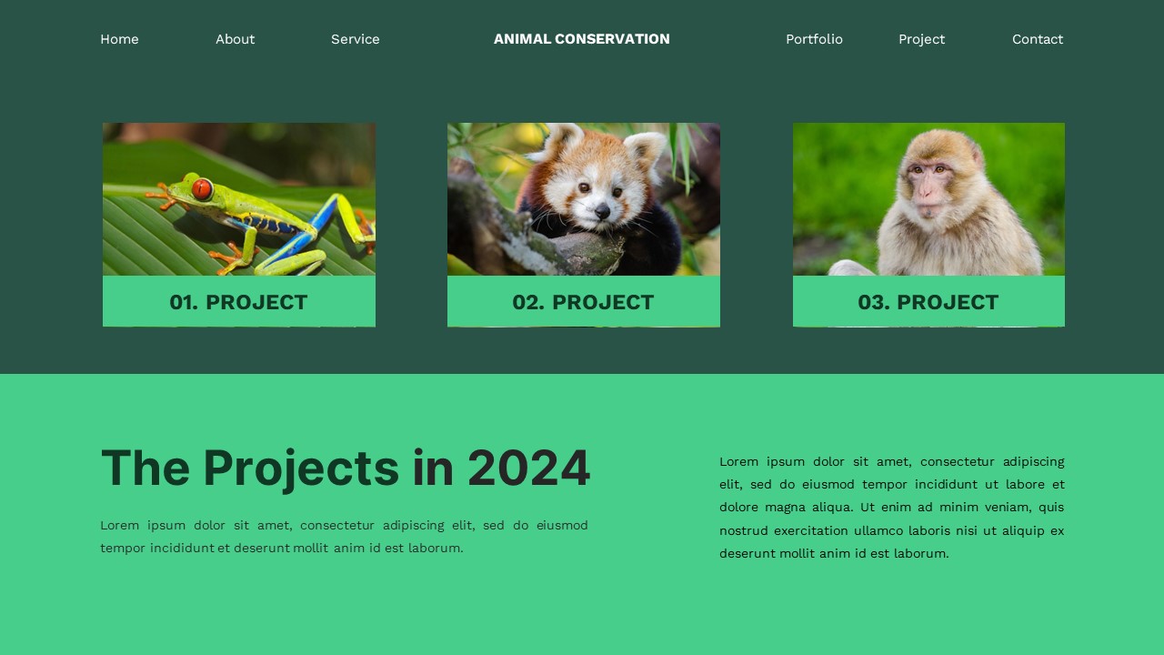 Animal Conservation - Animal Powerpoint Templates, Presentation Templates