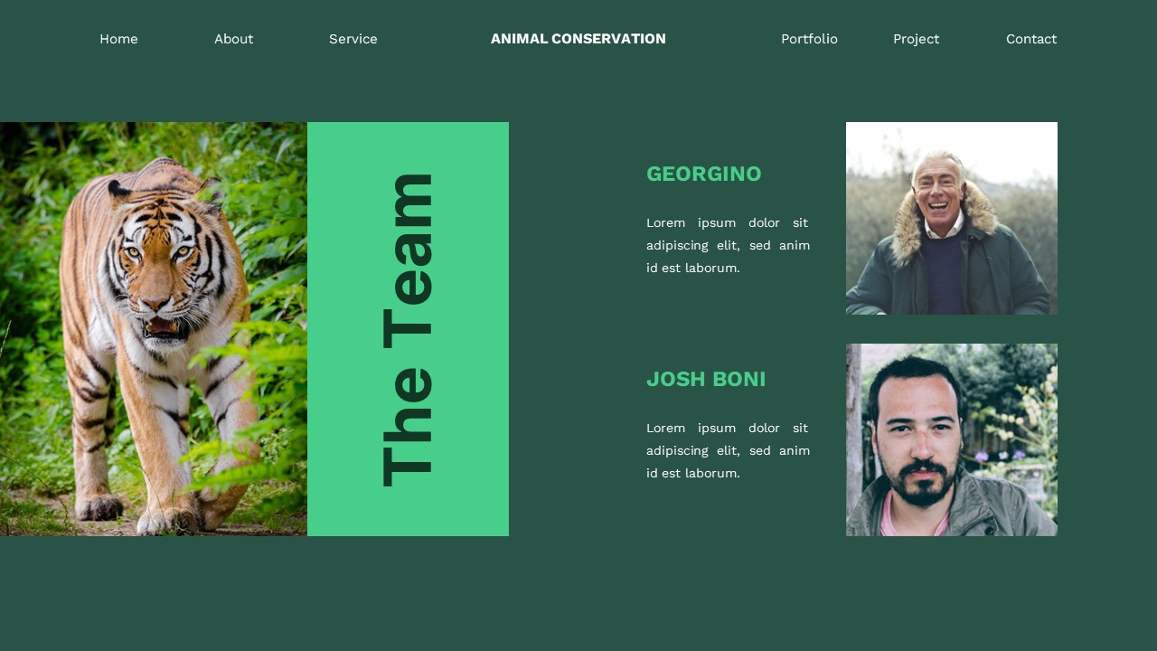 Animal Conservation - Animal Powerpoint Templates, Presentation Templates