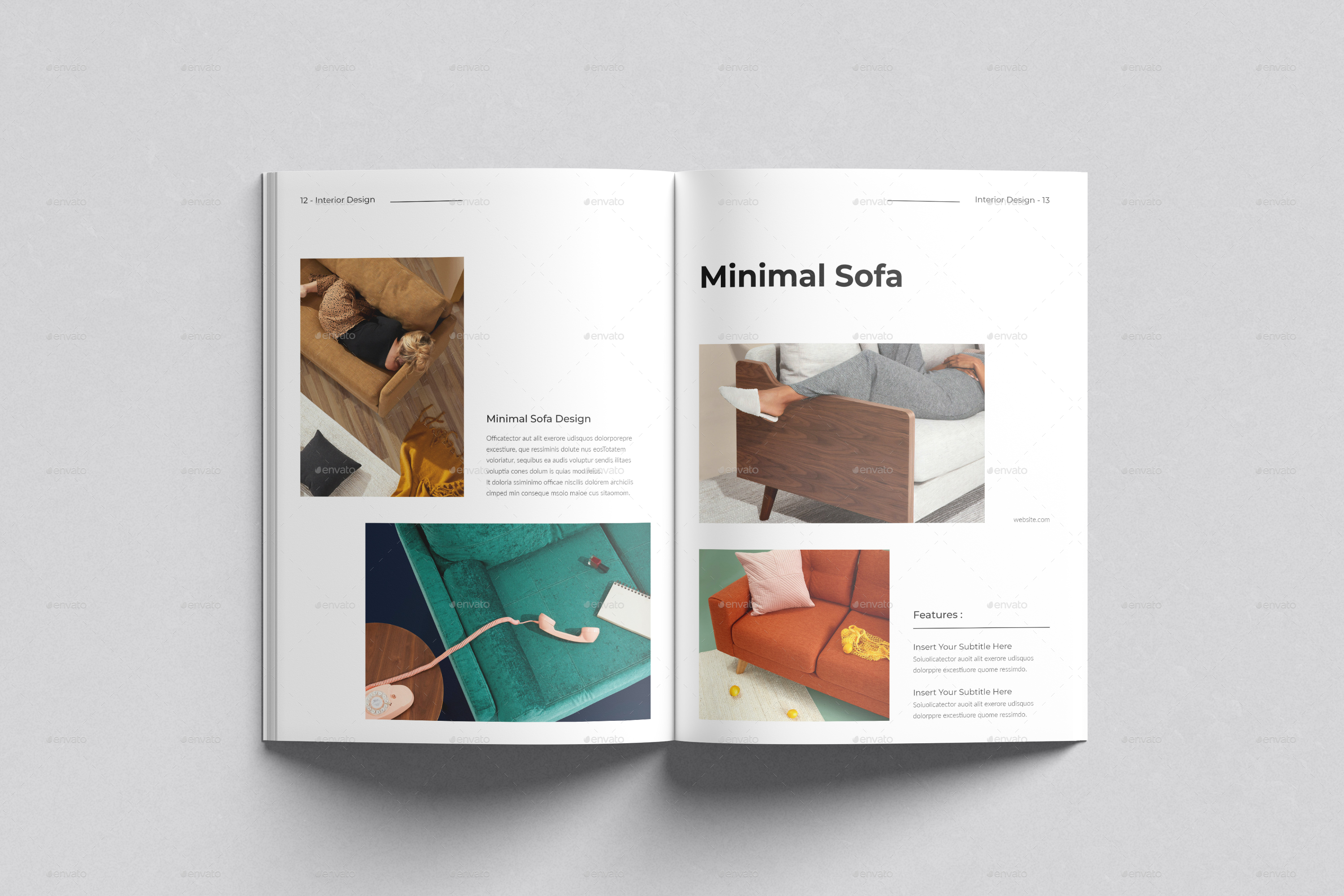 Minimal Interior Design Brochure, Print Templates | GraphicRiver