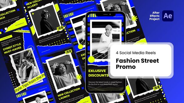 Social Media Reels - Fashion Street Promo After Effect Templates Product Promo template preview