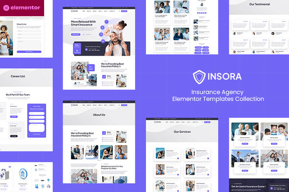 Insora - Insurance Agency Elementor Template Kit by bosathemes ...