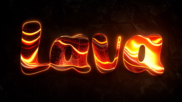 Melting Lava Logo Logo Stings template preview