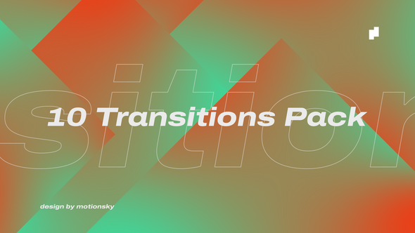 10 Energetic Transitions | After Effects Elements template preview
