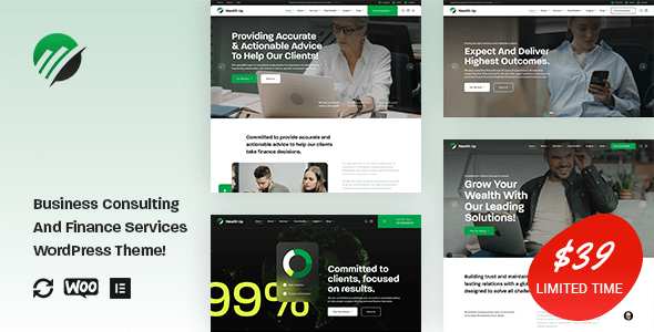 Wealthup – Business Consulting and Finance Services WordPress Theme