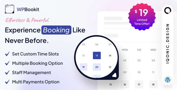 WPBookit  Appointment Booking WordPress Plugin