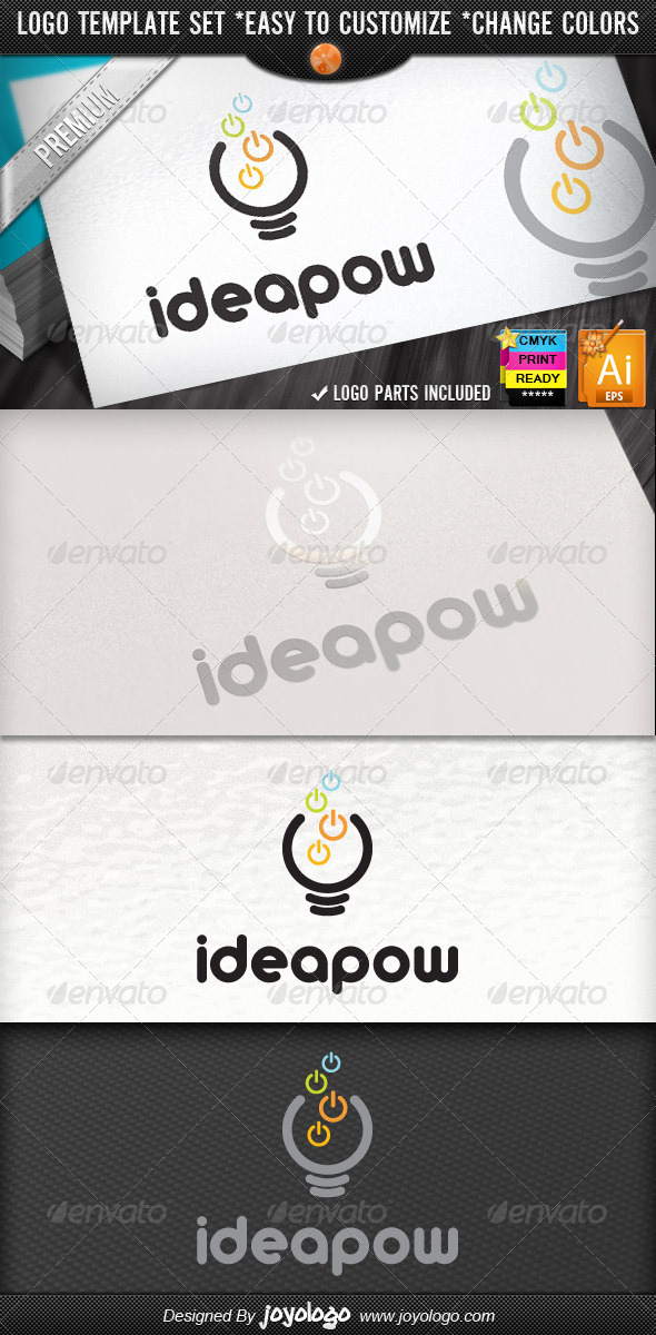 Computer Electronics IT Business Idea Power Logo - Objects Logo Templates
