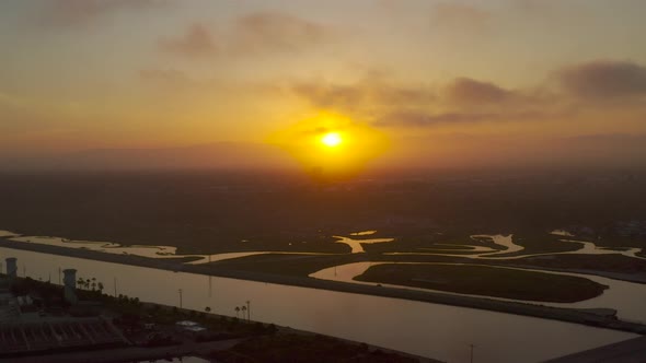 Drone Sun Down Hyperlapse