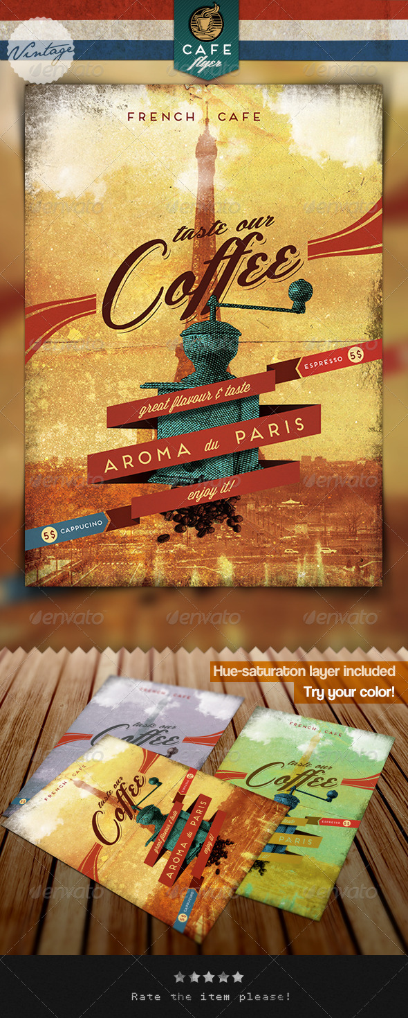 Old Coffee Flyer - Restaurant Flyers
