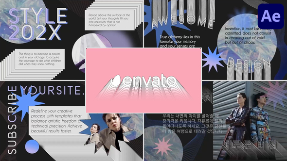 Vintage Creative Slides for After Effects Openers template preview