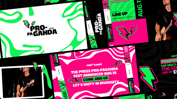 Music Festival After Effect Template Video Displays template preview