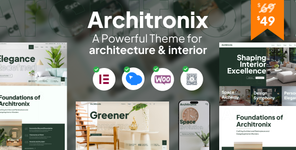 Architronix - Creative Interior Exterior Architecture Design Portfolio WordPress Theme