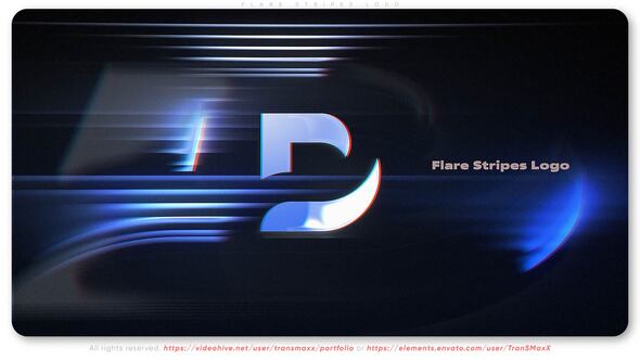 Flare Stripes Logo Logo Stings template preview