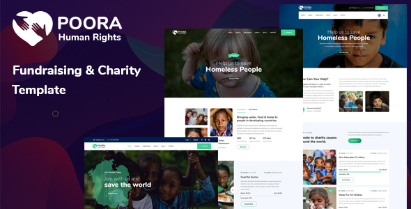 Poora - Fundraising & Charity Template