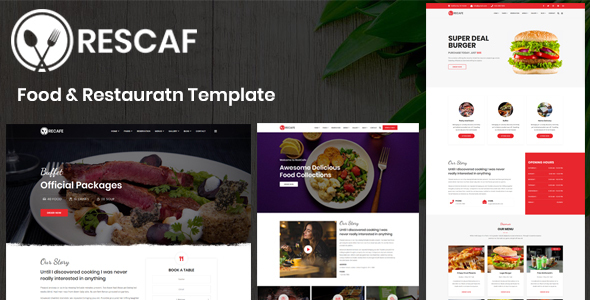 Rescaf - Restaurant Template