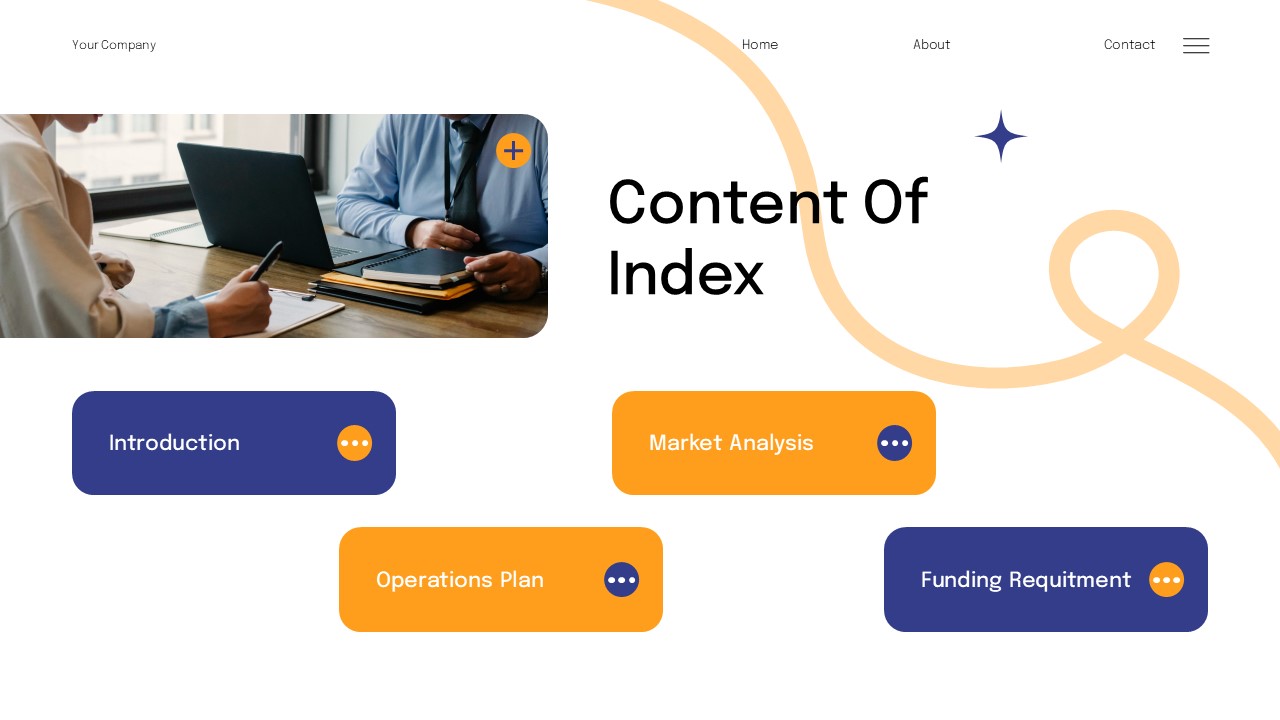 White Blue Orange Modern UI UX BUsiness Plan Presentation Google Slide ...