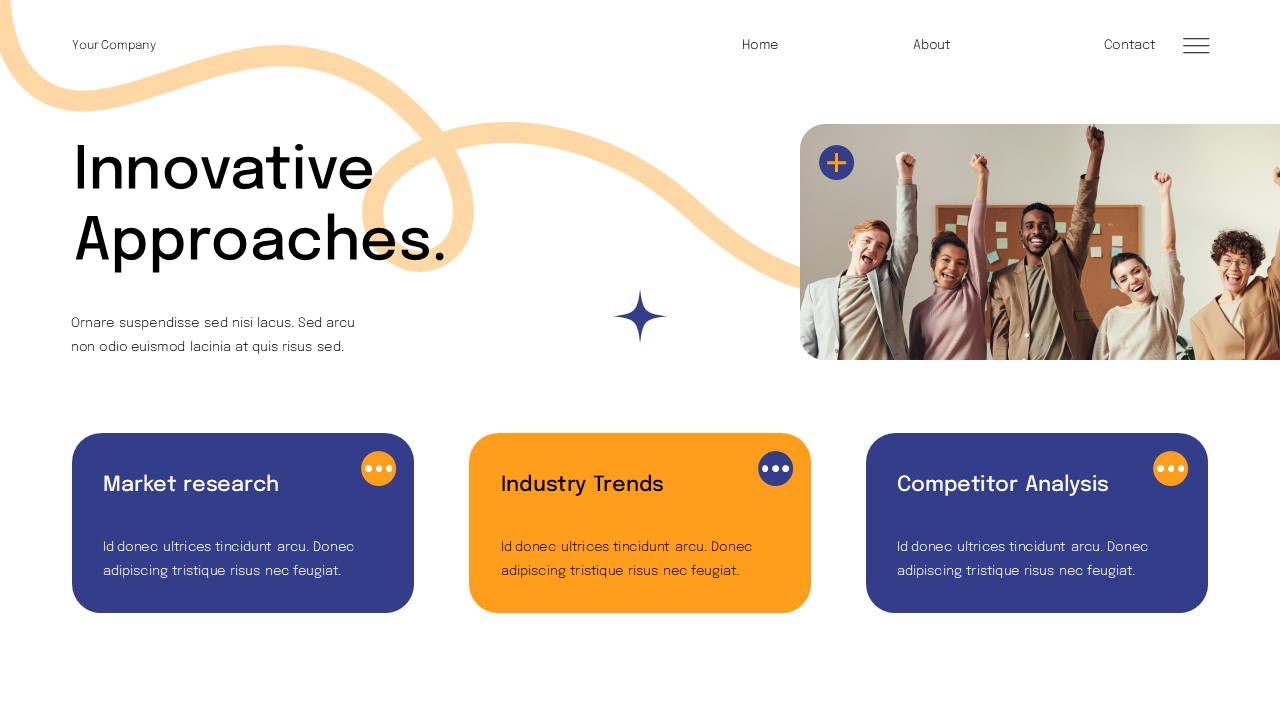 White Blue Orange Modern UI UX BUsiness Plan Presentation Google Slide ...