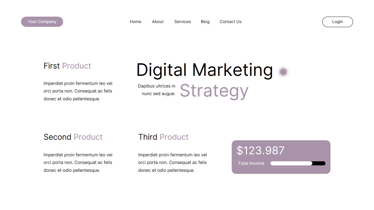 Purple Modern Minimalist Business Plan Presentation, Presentation Templates