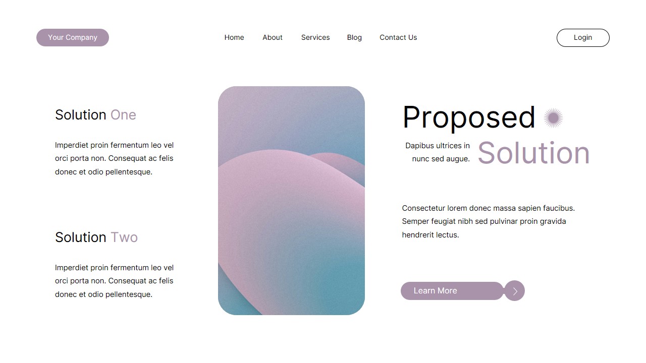 Purple Modern Minimalist Business Plan Presentation, Presentation Templates