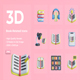 3D Book Related Icon