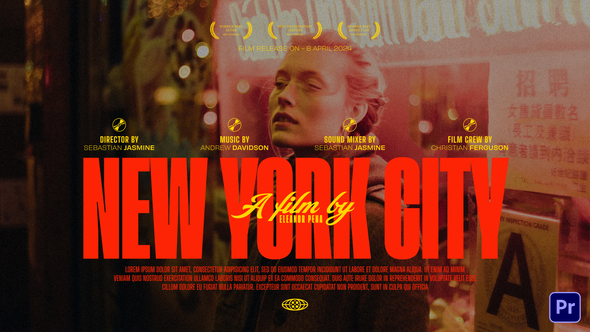 Happy Cinematic Titles | MOGRT Premiere Pro template preview