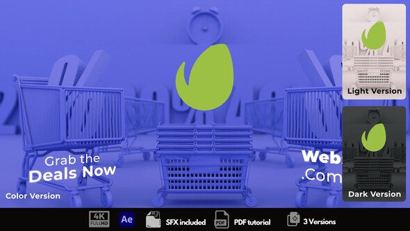 Sale Time Logo Stings template preview