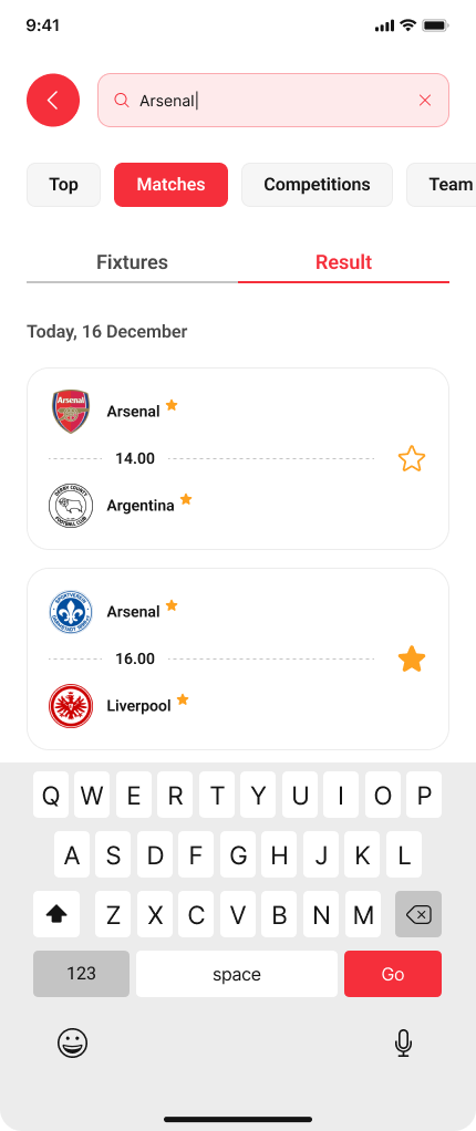 Scorex - Livescore Sport App React Native Expo App UI Kit by pixelaxis