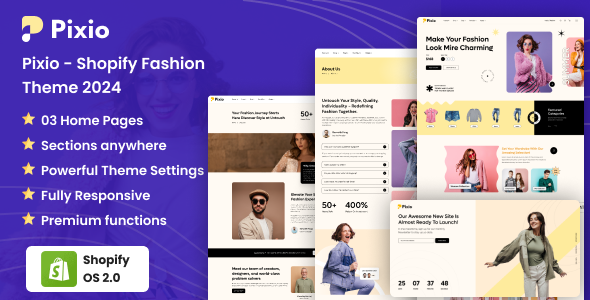 Pixio - Shopify Theme for Fashion